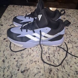 Adidas Cross 'Em Up Select Basketball Shoes Kids 5.5 Youth Purple Black